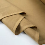 Sabbia Cotton Camel Sand Suede Woven Italian Dress Fabric Fold