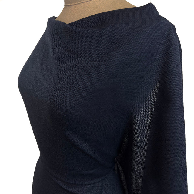 Sackcloth And Ashes Navy Wool Lightweight Suiting Fabric Side