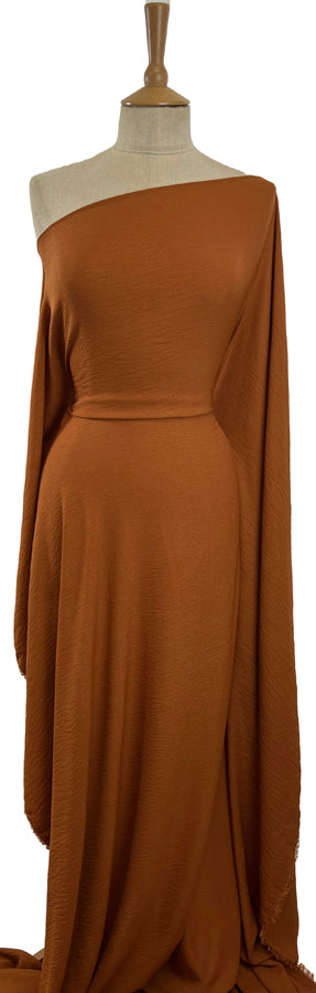 Saffron Orange Tan Polyester Knitted Jersey Fabric Mannequin
