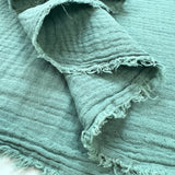 Sage Double Gauze Dress Craft Fabric Folds