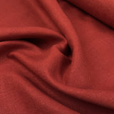 Salso Terracotta Linen Viscose Red Lightweight Woven Dress Fabric