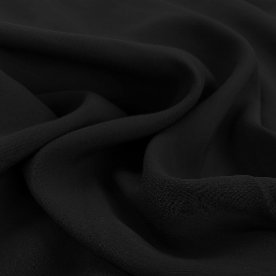 Sandwashed Black Polyester Viscose Blend Dressmaking Fabric Cu 0C46A04F C866 45Eb 8C36 4E5998B85073