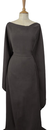 Sandwashed Grey Polyester Viscose Blend Dressmaking Fabric Mannequin
