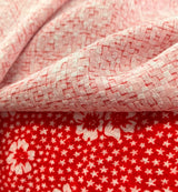 Saoirse Heavy Stretch Crepe Red Floral Dress Fabric R