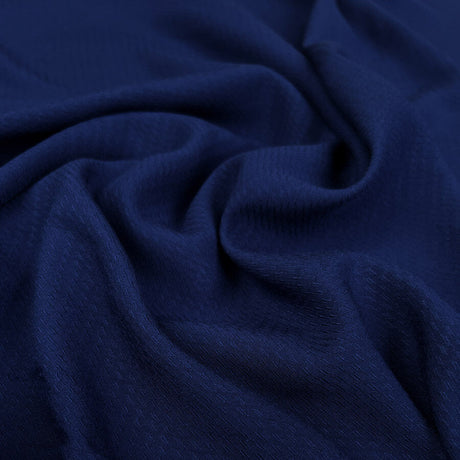 Sapphire Night Viscose Navy Woven Abstract Pattern Dress Fabric