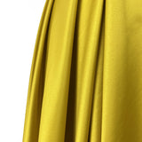 Satin Crepe Gold Polyester Dress Fabric Drape