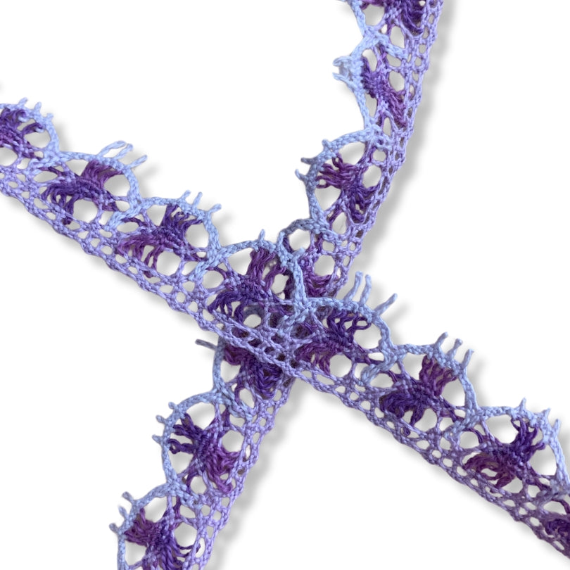 Scallop Crochet Lace Trim Lilac