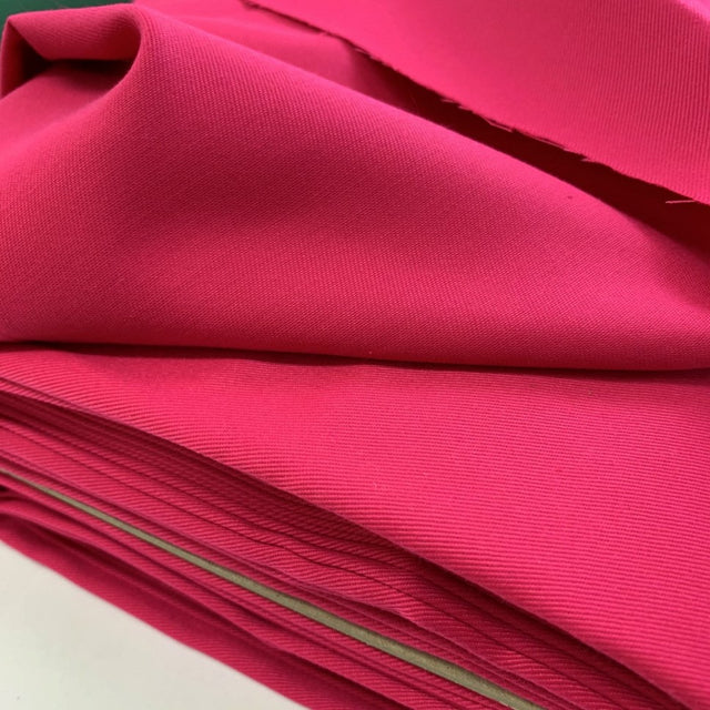 Scrubs Cerise Pink Polyester Cotton Twill Workwear Fabric