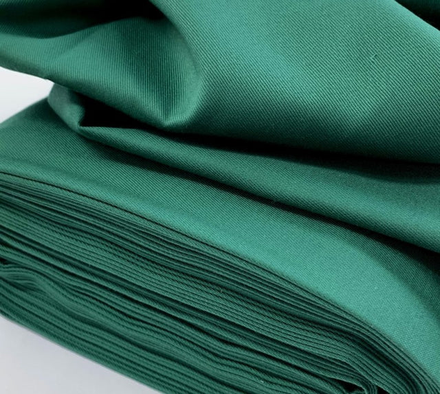 Scrubs Green Polyester Cotton Twill Workwear Fabric