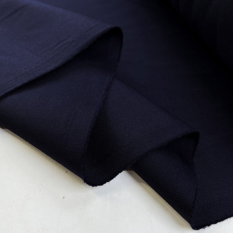 Scrubs Blue Black Cotton Polyester Twill Trousering Fabric Fold