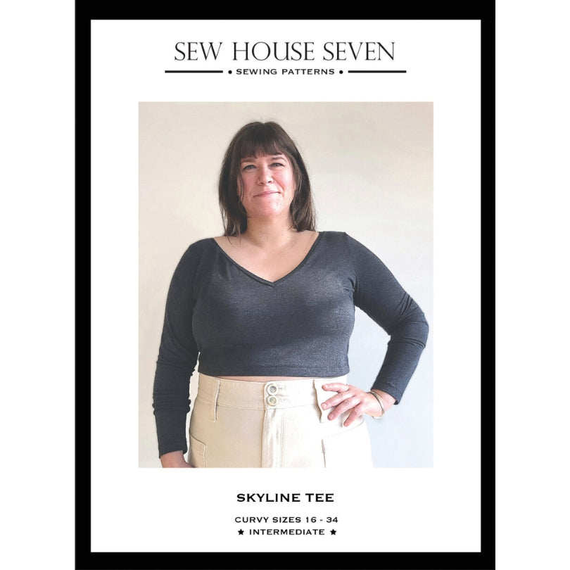 Sew House Seven Curvy Skyline Tee Pattern Cover