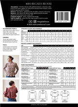 Sew House Seven Regalia Blouse Pattern Back