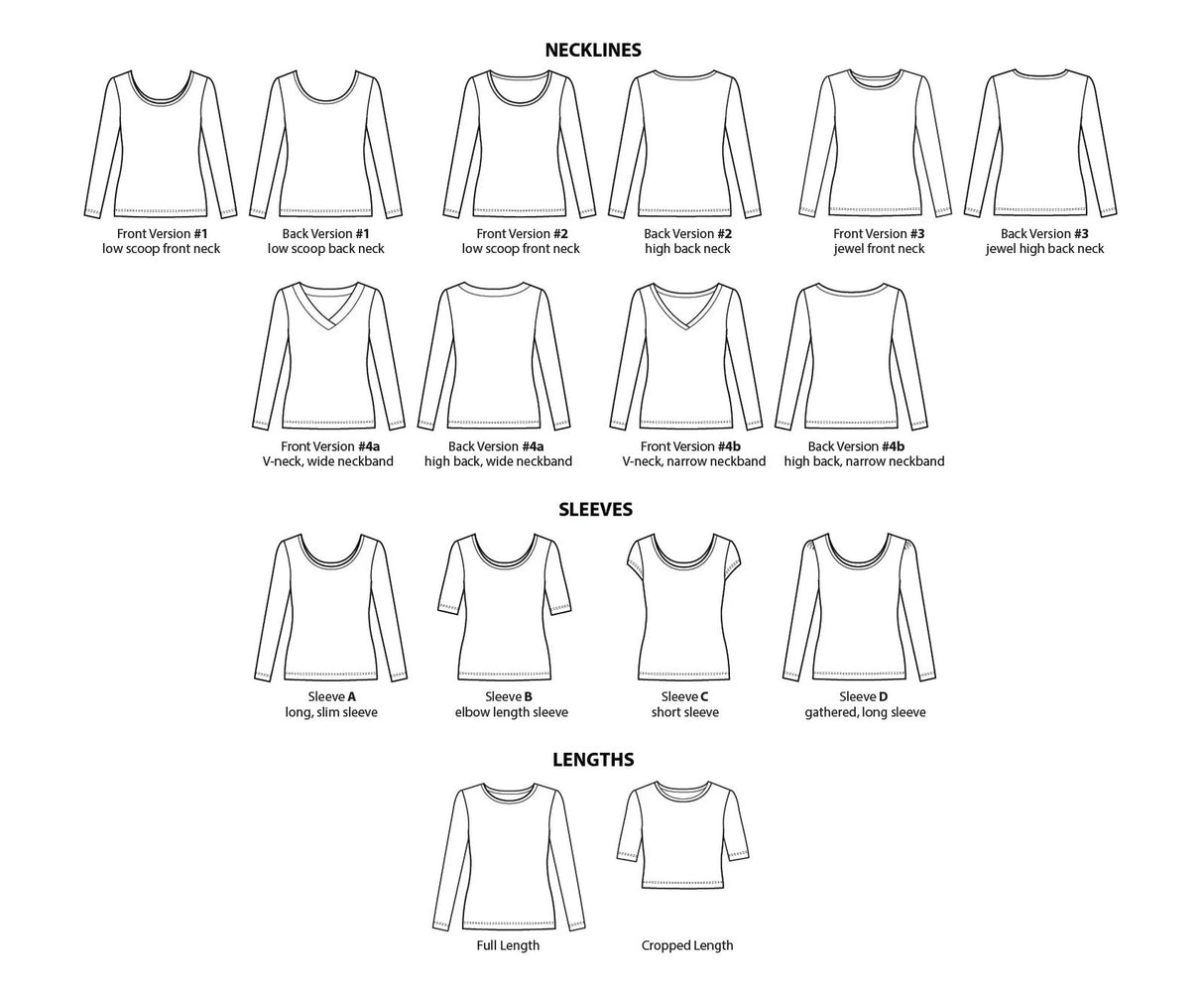 Sew House Seven Skyline Tee Pattern Variations