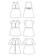 Sew Liberated Hinterland Dress Pattern Sketch1