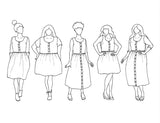 Sew Liberated Hinterland Dress Pattern Sketch2