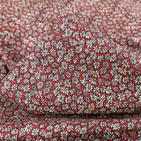 Sewing Room Bessie Red Cotton Floral Fabric Cu