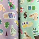 Sewing Room Flower Pot Lilac Mint Cotton Fabric Group C1Abe841 7D41 41De B644 F0C84924B8Ee