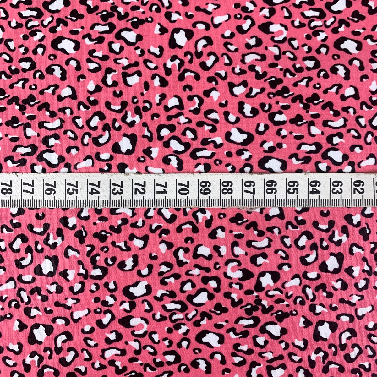 Sewing Room Mars Pink Plain Dyed Cotton Poplin Cheetah Leopard Scale 2