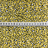 Sewing Room Mars Yellow Plain Dyed Cotton Poplin Cheetah Leopard Scale 2