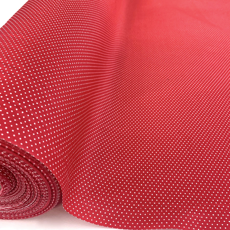 Sewing Room Micro Dot Red Bright Micro Dots Tiny Crafty Spot Cotton Poplin Dress Craft Fabric Fabric Photo