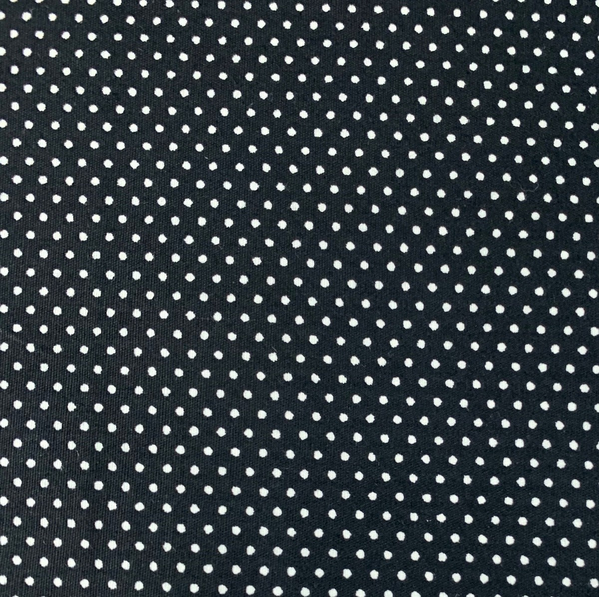 Sewing Room Mirco Dot Black Cotton Fabric Cud