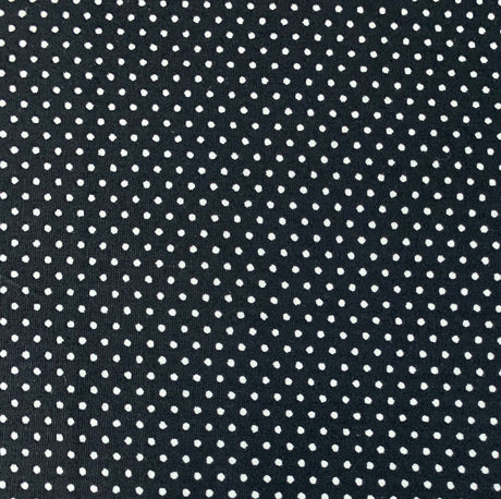 Sewing Room Mirco Dot Black Cotton Fabric Cud