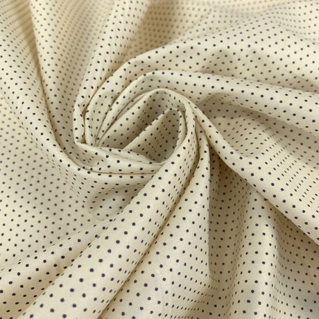 Sewing Room Mirco Dot Cream Cotton Fabric Cud
