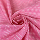 Sewing Room Mirco Dot Pink Cotton Fabric Cud