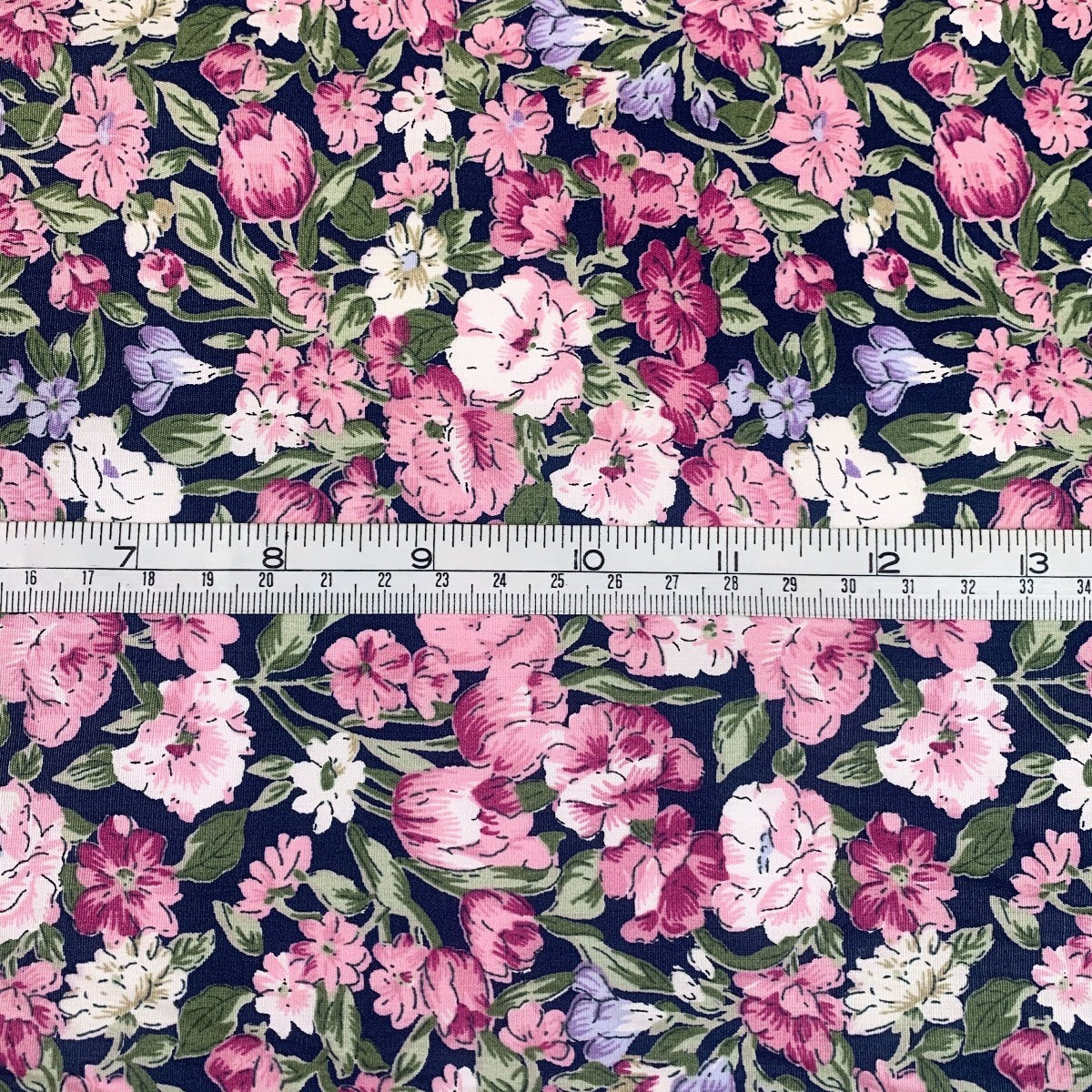 Sewing Room Rose Pink Floral Pattern Cp