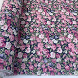 Sewing Room Rose Pink Floral Pattern Roll