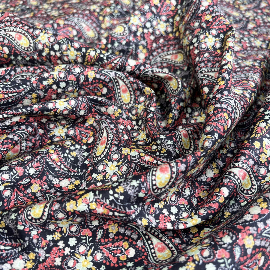 Sewing Room Paisley Black Dress Fabric