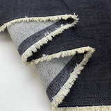 Sheffield Blue Cotton Elastane Denim Trouser Fabric Fold