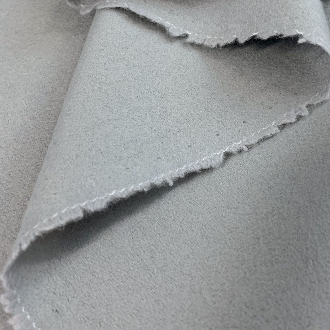 Shiva Grey Wool Polyester Cashmere Fabric Cu
