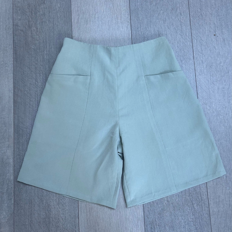 Shorts By Janine Fabric Tencel Mint Pattern Closet Core Pietra Shorts May 24