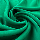 Silk Acetate Dress Fabric Danbury Crepe  Emerald Twist