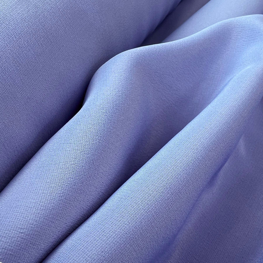 Silk Acetate Dress Fabric Danbury Crepe Pastel  Blue Close Up