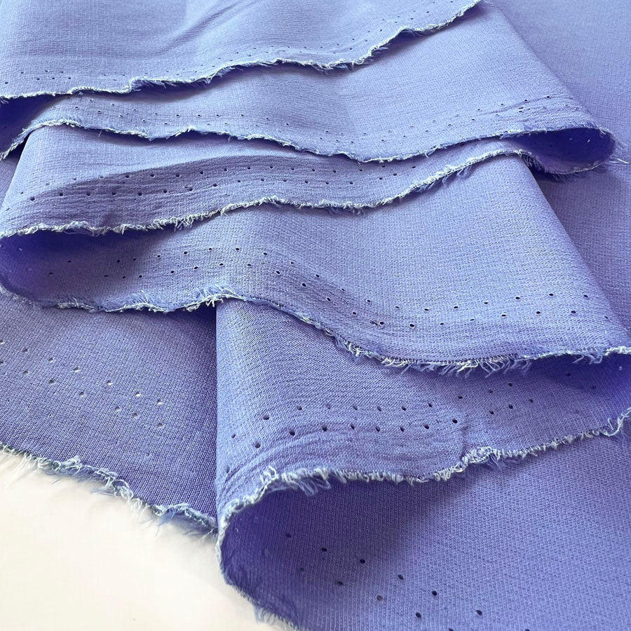 Silk Acetate Dress Fabric Danbury Crepe Pastel  Blue Fold