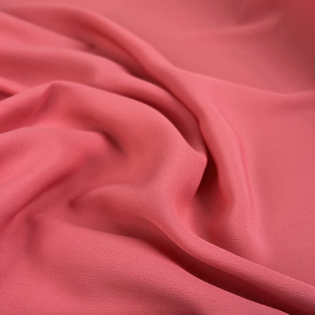 Silk Crepe Blush Pink Acetate Italian Drape Dress Fabric