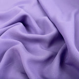 Silk Crepe Lilac Purple Acetate Italian Drape Dress Fabric