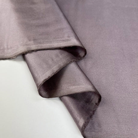 Silk Twill Eva Lavender Italian Ex Designer Deadstock Dress Fabric Fold