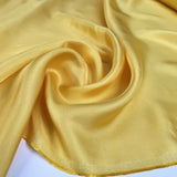 Silk Twill Eva Lemon Yellow Italian Ex Designer Deadstock Dress Fabric