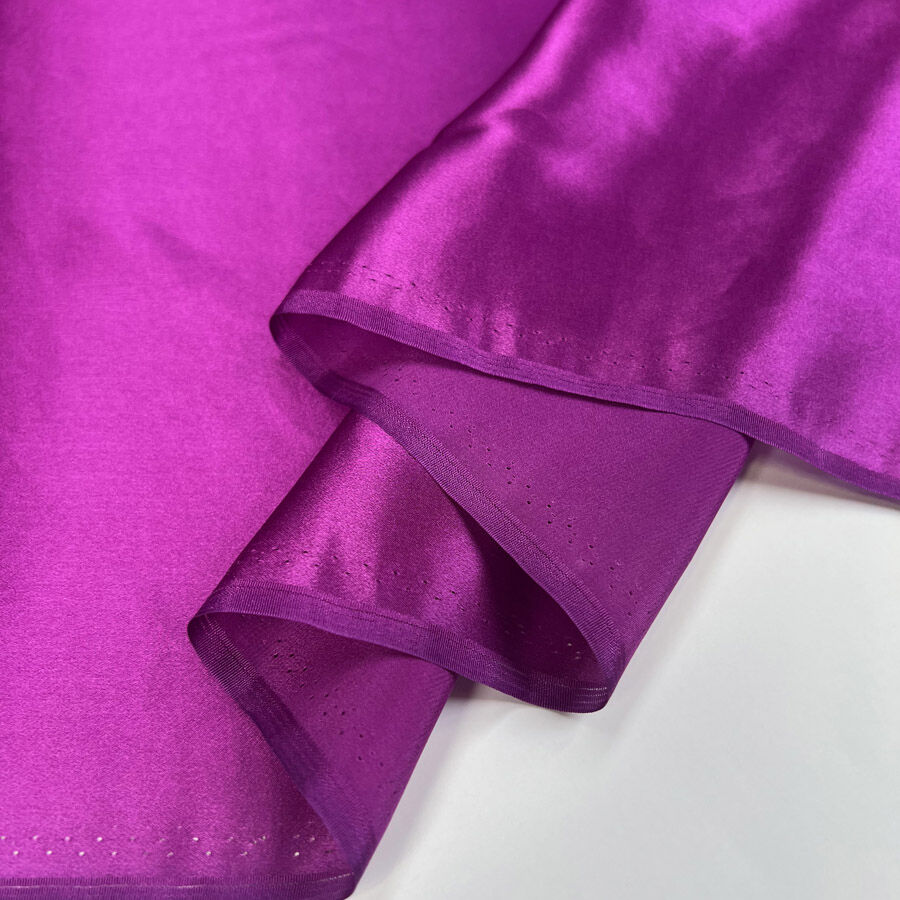 Silk Whisper Fuchsia Pink Italian Ex Designer Habotai Dress Fabric Fold