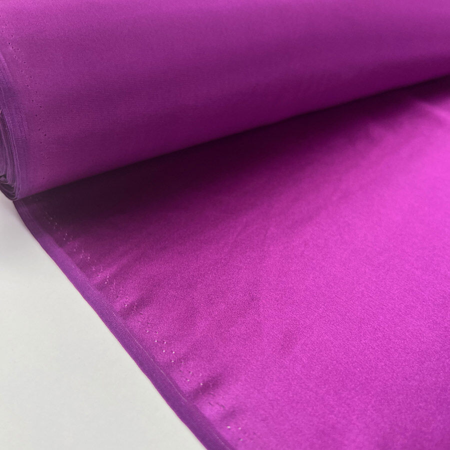Silk Whisper Fuchsia Pink Italian Ex Designer Habotai Dress Fabric Roll
