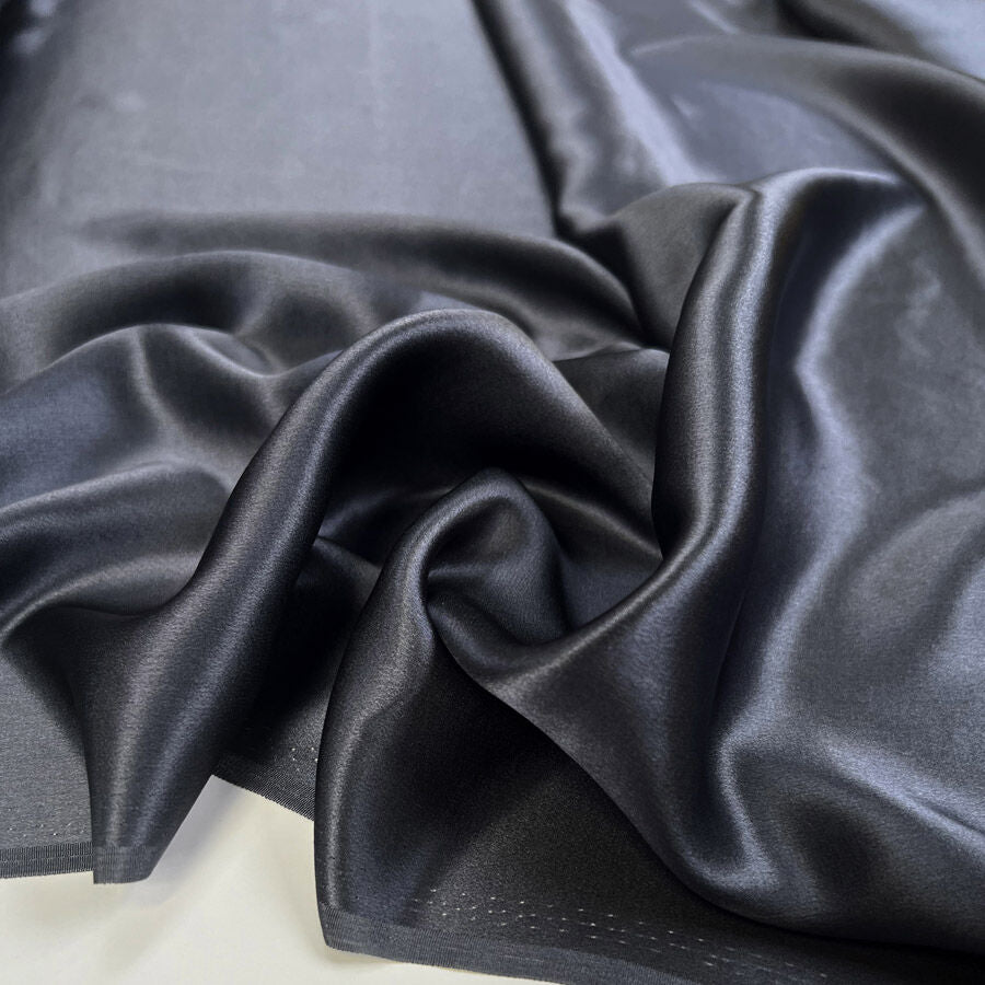Silk Whisper Grey Italian Ex Designer Habotai Dress Fabric