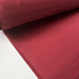 Silk Whisper Wine Red Italian Ex Designer Habotai Dress Fabric Roll