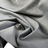 Silver Threads Polyester Elastane Stretch Knit Black Lurex Jersey Fabric