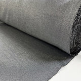 Silver Threads Polyester Elastane Stretch Knit Black Lurex Jersey Fabric Roll