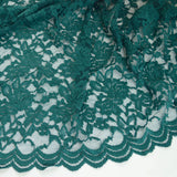 Simply Lace Polyester Lace Teal Dress Fabric Cu
