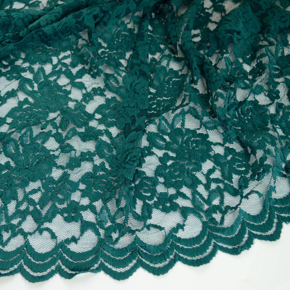 Simply Lace Polyester Lace Teal Dress Fabric Cu1