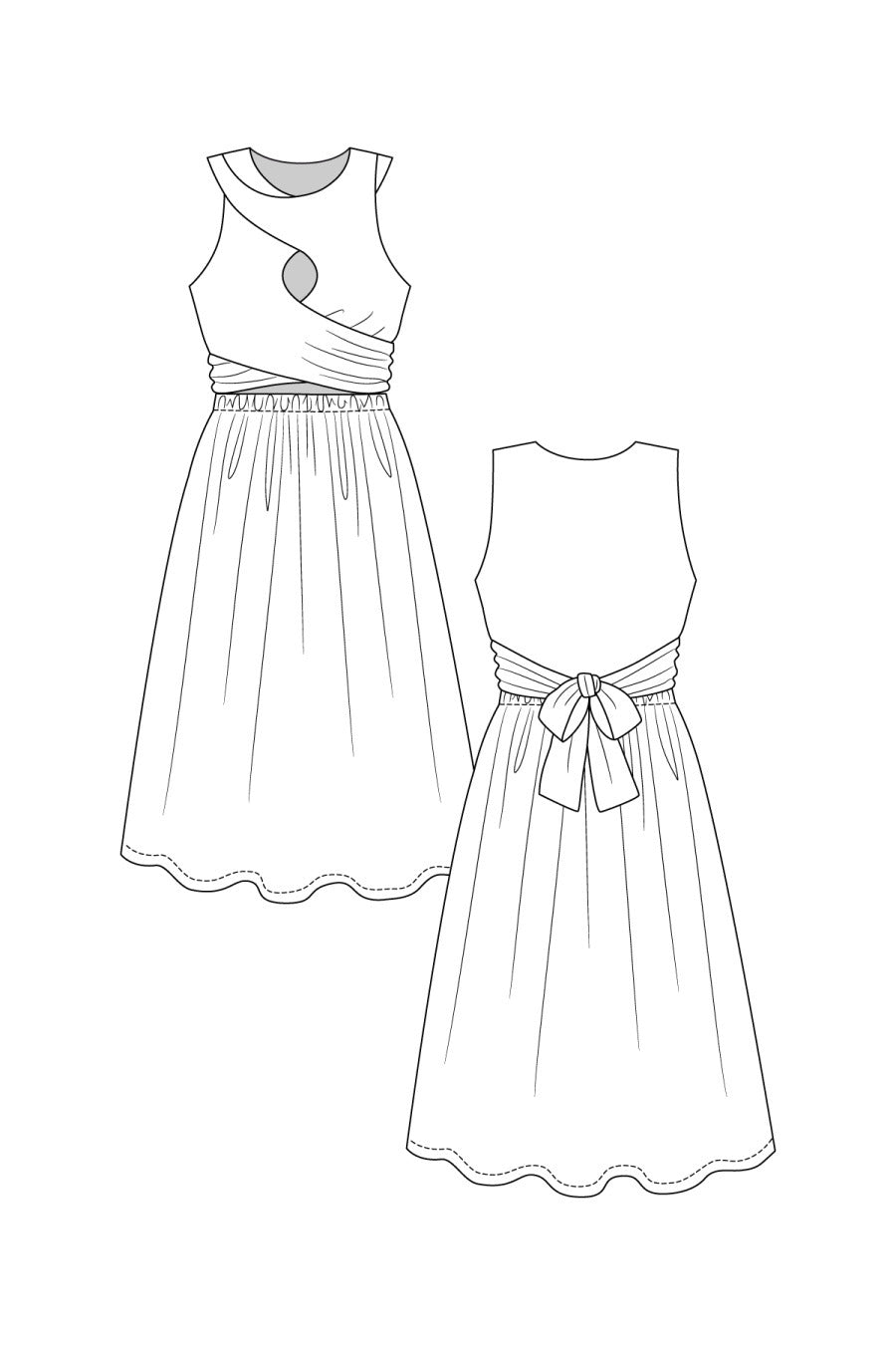 Sisko Interlace Dress And Top Pattern By Named Clothing 2
